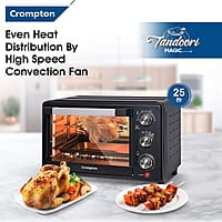 Crompton Tandoori Magic 25 Ltr Oven Toaster Grill (OTG) with Motorissed Rotisserie & Convection