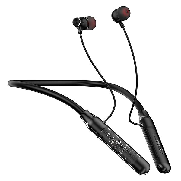 Portronics Harmonics Y3 Bluetooth In-Ear Headset – V5.4, Type-C | 40Hrs Play Time |  Black