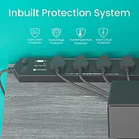 Portronics Power Plate 4 is a versatile extension board featuring 4 AC sockets and 2 USB ports. Ideal for home or office use, it ensures efficient power distribution and device charging.