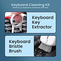 Portronics Clean P 10-In-1 Cleaning Kit for Laptop, Mobiles, and Tablets – White