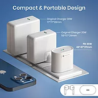 Portronics Adapto 35G 35W GaN Charger – 1 Type-C Port, No Cable Included