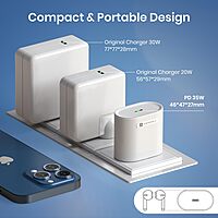 Portronics Adapto 35G 35W GaN Charger – 1 Type-C Port, No Cable Included