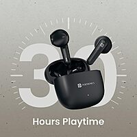 Portronics Twins S18 – TWS Earbuds, 30H Playtime, Black. Enjoy seamless connectivity, deep bass, and crystal-clear sound. Perfect for music lovers and on-the-go lifestyles. Grab yours now!