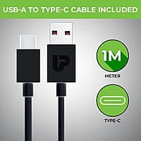 UltraProlink UM1239 - 12W Car Charger with Type C Cable