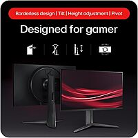 LG UltraGear™, 27 Inch, Full HD IPS Gaming Monitor, 180Hz, 1ms (GtG), HDR10, AMD FreeSync, 27GS65F-B