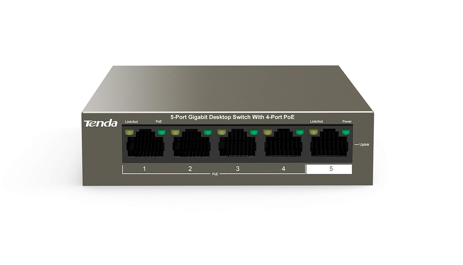 Tenda 5 Port Gigabit Desktop Plug & Play POE Switch, TEG1105P Tenda 5 Port Gigabit Desktop Plug & Play POE Switch, TEG1105P