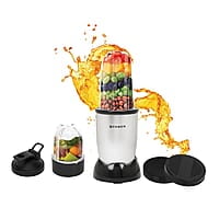 Faber 2-In-1 Sportz Blender Smoothie & Grinding Jar 400 Watts 1 Sipper Cap & 3 Lids, 2 Spill Proof Jars