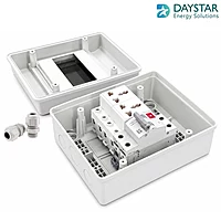6-Way EV Charging MCB Box | IP66 Weatherproof Outdoor DB with 3-Pin 6A Double Socket & Sibass 32A 2-Pole AC MCB