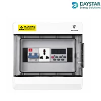 9-Way MCB Box AquaX IP66 Weatherproof Outdoor DB Box with 6A 3-Pin Socket & Digital Energy Meter