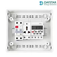 9-Way MCB Box AquaX IP66 Weatherproof Outdoor DB Box with 6A 3-Pin Socket & Digital Energy Meter
