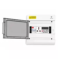 9-Way MCB Box AquaX IP66 Weatherproof Outdoor DB Box with 6A 3-Pin Socket & Digital Energy Meter