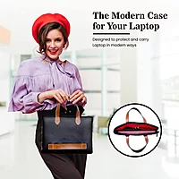 Portronics Elements Go 1 EnCase 102 Laptop Hand Bag – 15.6 Inch | Black | 1 Year Warranty