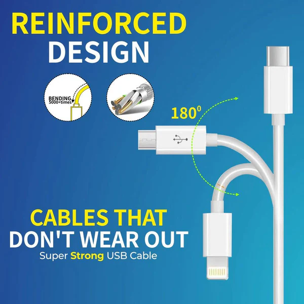 Digitek Lightning Cable 2 A 1 m USB compatible, One Cable DC1M 3-1
