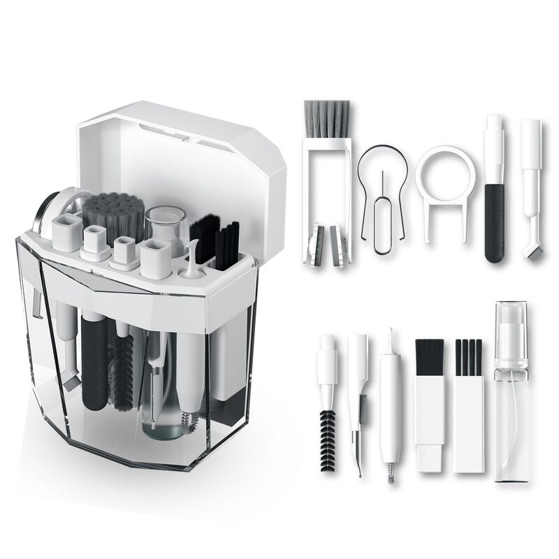 Portronics Clean ONE 16-In-1 Cleaning Kit for Laptop, Mobiles, and Tablets – White