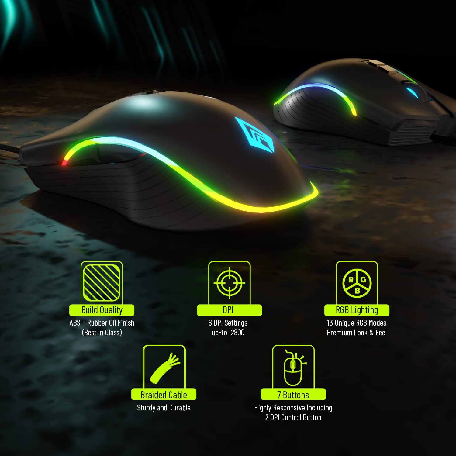 Archer Tech Lab Recurve 200 Wired Mouse