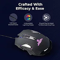 Coconut Force Gaming Combo (Black, RGB, 26 Anti-Ghosting Keys, Ergonomic Design, RGB Backlit Mouse, 1 Year Warranty)