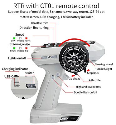 LDARC X43 1:43 Scale Mini RC Drift Car RTR | High-Speed Remote Control Car