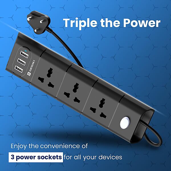uPort Power Strip – 5M Cord & Surge Protected, ideal for home or office use. Features multiple outlets, USB ports, and a durable design to keep your devices safe from power surges.
