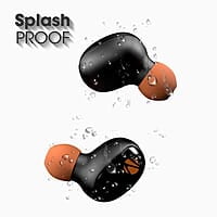 ZEBRONICS ZEB-SOUND BOMB 1 TWS Earbuds with BT5.0, Up to 12H Playback, Touch Controls, Voice Assistant, Splash Proof with Type C Portable Charging Case