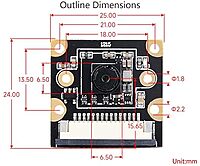 IMX219 Camera Module For Raspberry Pi 5, 8MP, MIPI-CSI Interface, Options For  120° FOV