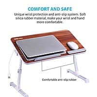 Portronics My Buddy Plus Adjustable Laptop Table with built-in USB Cooling Fan, Foldable Legs, Adjustable Angle