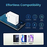 Portronics Adapto 25A 25W USB-A Fast Charging Wall Charger SuperVOOC VOOC WARP Support