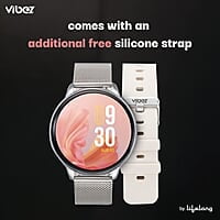 Vibez by Lifelong Smartwatch for Women 1.28" HD Display Bluetooth Calling,  7-Day Battery