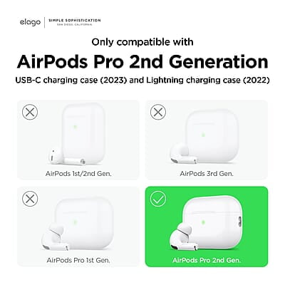 ‎AIRPOD GEN 2 SILICON CASE EAPP2SC-HANG-LUBL