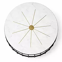 Lark Marble Top Inlay Coffee Table