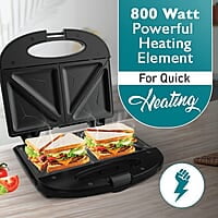 Crompton Instaserve Toast 800 Watts Sandwichmaker with Powerful Heating element