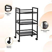 black metal trolley