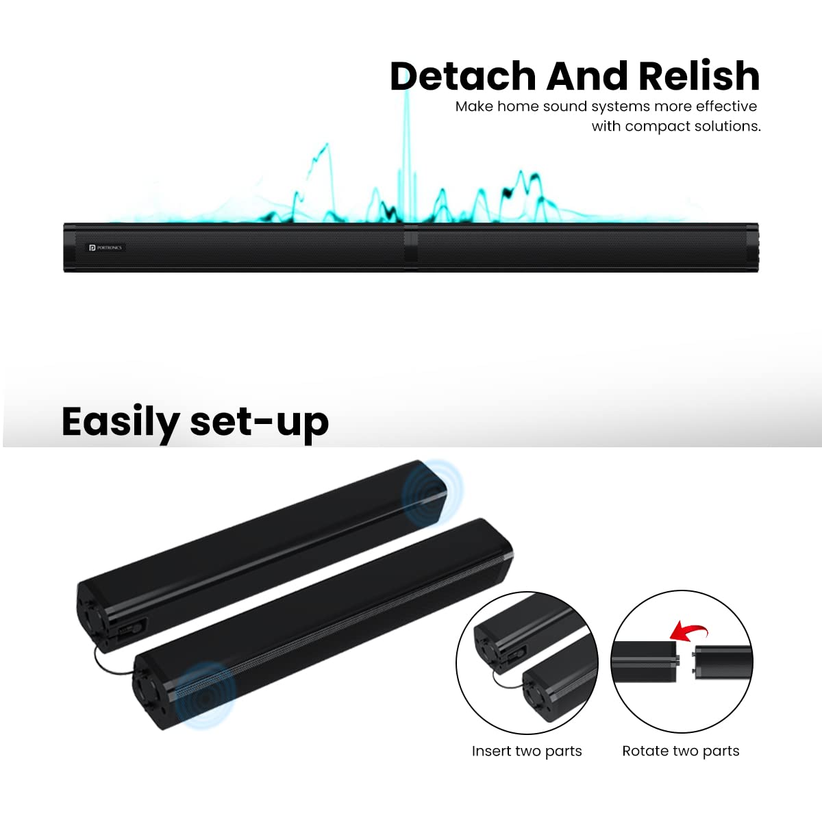 Portronics Pure Sound 103 100W Soundbar Speaker