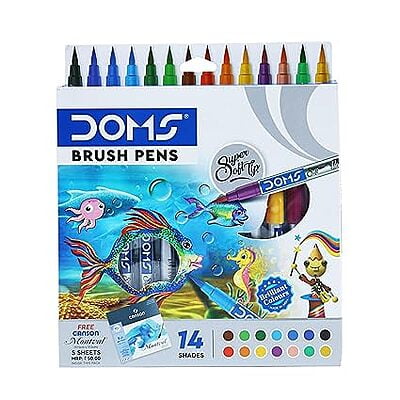Doms 14 Shades Brush Pen Box Pack