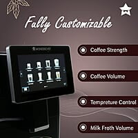 Wonderchef Regalia Fully Automatic Coffee Machine with Large 7 Inches Display