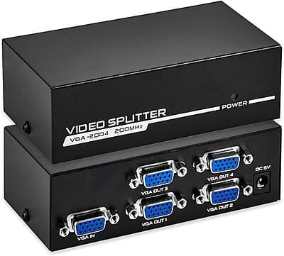 4 Port VGA Splitter Powered 1 in 4 Out 4 Port VGA Splitter Powered 1 in 4 Out
