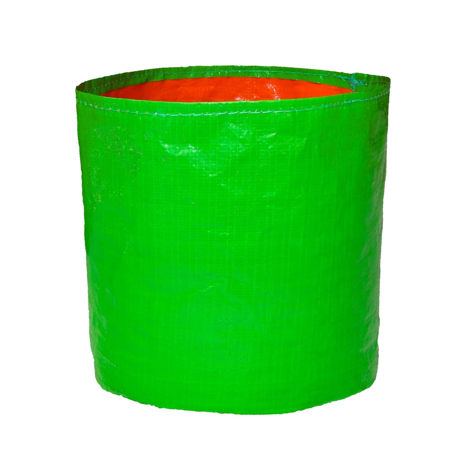 HDPE UV Plant Grow Bags, 12 x 12 inch, Pack of 10, Green, for Terrace Gardening and Fruit Plants