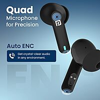 Portronics Twins S11 – Gaming TWS Earbuds, featuring Environmental Noise Cancellation (ENC), immersive sound, low latency, and a sleek blue design for an enhanced gaming experience.