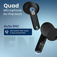 Portronics Twins S11 – Gaming TWS Earbuds, featuring Environmental Noise Cancellation (ENC), immersive sound, low latency, and a sleek blue design for an enhanced gaming experience.