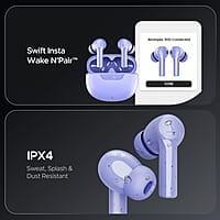 boAt Newly Launched Airdopes 300 Premium Truly Wireless in-Ear Earbuds with 4 Mics AI-ENx Spatial Audio, 50HRS Playtime, Multipoint Connection, ASAP Charge, Hearables App Support