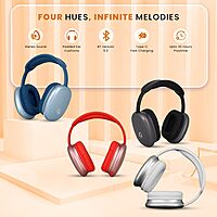 EERS Wireless Bluetooth Headphone – Up to 30 Hours Playtime | Metallic Grey