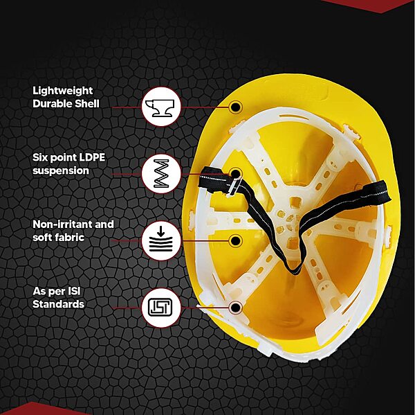 Shreeji Safety Helmet Nap Yellow