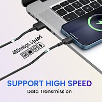 Portronics POR 2115 Konnect Link Lightning Cable – 8 Pin | PVC | 1m Black