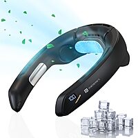 Portronics CoolAid Neck Fan – Enjoy hands-free cooling with this lightweight neck fan featuring a 4000mAh battery for long-lasting comfort. Perfect for hot days and outdoor activities!