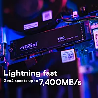 Crucial T500 Pro 1TB NVMe Gen4 SSD with Heatsink – M.2 2280 | Up to 7300MB/s