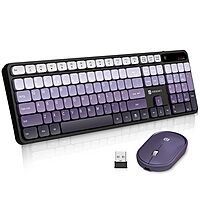 Portronics Key11 Purple Combo | BT 5.3, Type-C, Silent Keys, Ergonomic Design, Long Battery Life, Multi-Device Connectivity, Sleek Finish, Perfect for Home & Office Use, Easy to Carry.