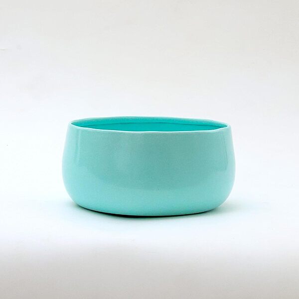Cyan Glow Decorative Planter