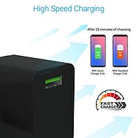 Portronics Adapto One 18W USB Charger! Includes a Type-C cable for fast, efficient charging. Compact design, perfect for home or travel. Stay powered up!