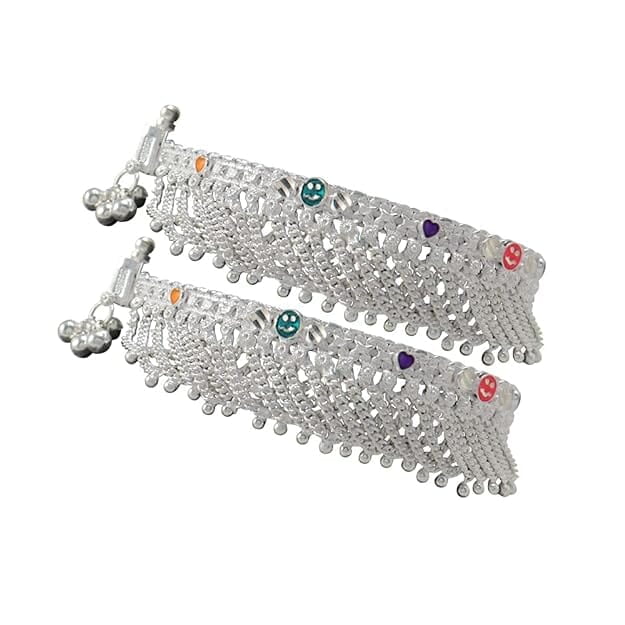 Sterling Silver Anklet, Kolusu for Girls