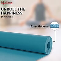 Lifelong Yoga mat for Women & Men EVA Material 6mm Anti Slip for Gym Workout