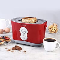 Wonderchef Crimson Edge Slice Toaster with Defrost, Reheat & Cancel Function 800 Watt